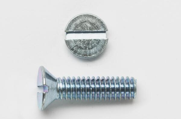 632X112FHSMSZJ 6-32 X 1-1/2 FLAT HEAD SLOT MACHINE SCREW ZINC PLATED